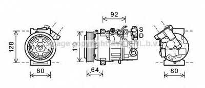 AVA QUALITY COOLING rtk492 -  Компрессор, кондиционер